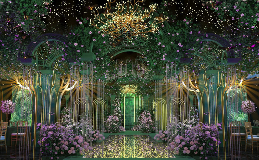 稻城奇妙森林婚礼堂效果展示